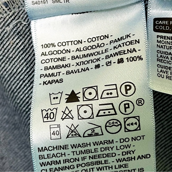 LEVI’S Crafted Cropped Organic Cotton Jacket Women’s S Preppy Western Streetwear - Picture 7 of 9